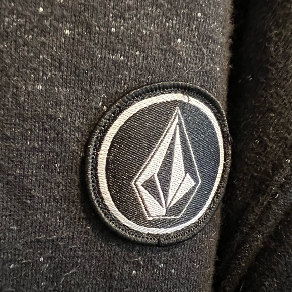 VOLCOM✨XXL Black (Heathered ) Long Sleeve Sweatshirt / Hoodie w Kangaroo Pocket - Picture 4 of 8